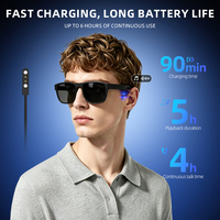Gafas Inteligentes con Audio, Sonido Estéreo de Alta Fidelidad, Bloqueo de Luz Azul, Protección UV400, Carga Magnética, Control Táctil y Asistente de Voz