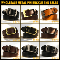 Ceintures en cuir vintage de marque haut de gamme pour hommes, ceintures tendance en cuir véritable avec boucle à double ardillon pour jeans