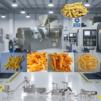 Automatische Mais-Curl- und Puffsnack-Extruder-Lebensmittelproduktionslinie Kurkure-Chips-Herstellungsmaschine