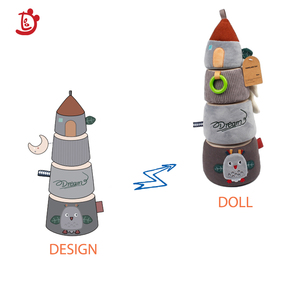 Tùy Chỉnh Biểu Tượng Nhãn Bé Đồ Chơi Sang Trọng Dễ Thương Owl Phim Hoạt Hình Hình Dạng Động Vật Xếp Chồng Câu Đố Giáo Dục Đồ Chơi Cho Trẻ Sơ Sinh - Product Image 3