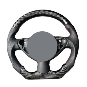 Volante de Fibra de Carbono y Cuero Perforado Compatible con Infiniti Q50/Q50L/Q60/Q30/QX30/G35/G37/FX35/QX70/M37/QX80/EX/JX/ESQ - Product Image 2