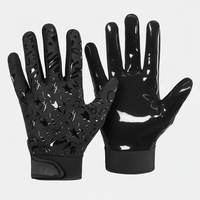 Guantes de Fútbol Americano Ligeros Antideslizantes para Hombre - Diseño de Dedo Completo Compatible con Pantalla Táctil y Cierre de Hebilla