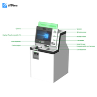 Distributeur automatique de devises de haute qualité et sécurisé, 24h/24 et 7j/7, avec écran tactile intelligent et solution automatisée de gestion des billets et des pièces.