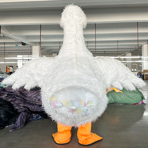 Costume de mascotte gonflable et marchable en forme de canard blanc certifié CE pour événements, défilés et promotions – Amusant, <span class=keywords><strong>l</strong></span>éger et accrocheur - Product Image 4