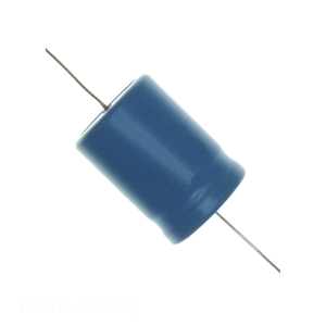 Condensador Original de 710 uF, Tipo Through Hole, Aluminio, 710UF 50V, Axial, TH TCX711U050N1G - Product Image 1