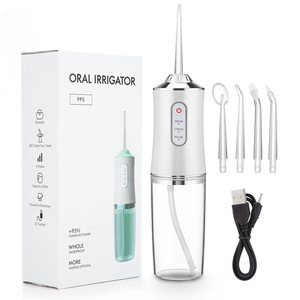Portable Electric Oral Irrigator 220Ml Water Tank Rechargeable Dental Cleaner With 4 Nozzles For Home Use - Product Image 1