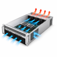 Boîtier de serveur IA TZR pour centre de données, châssis GPU 19 pouces pour racks hyperéchelle, découpes de câbles personnalisées