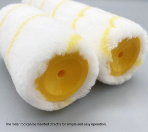 Deli edl509514 # Mini sơn lăn Bìa Kích thước 4 "Tổng chiều cao 12mm" # Vàng + Trắng nhựa xử lý chất lượng cao - Product Image 3