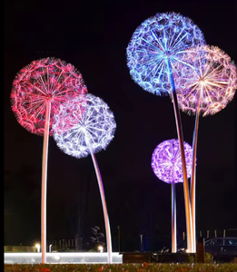 Fourniture d'usine décoration de cour de paysage éclairage de jardin solaire étanche Flower smart outdoor led lawn lights - Product Image 3