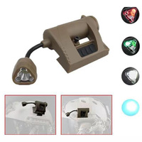 Lampe tactique pour casque à col de cygne flexible et réglable, corps robuste et durable, lumière de signalisation pour casque tactique