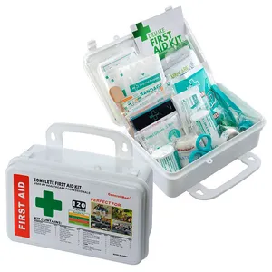 Survival hardcase first aid kit cusyom pocket first aid box emergency trauma plastic with supplies white first aid