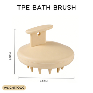 High Quality Soft TPE Material Handheld Travel Pet <b>Bath</b> <b>Brush</b> for <b>Dogs</b> Cats & Small Animals <b>Dog</b> Grooming Massage Washing Tool - Product Image 2