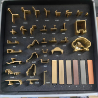 Profilé d'extrusion en laiton sur mesure CuZn37/CuZn35, services de soudage, pliage, découpe et dessin disponibles