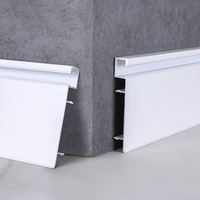 Plinthe LED en aluminium flexible à fixation par clip pour projets hôteliers et commerciaux