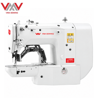 Machine à coudre électronique VMA en promotion, machine à point de recouvrement avec dispositif de changement de bouton facile pour usine de confection