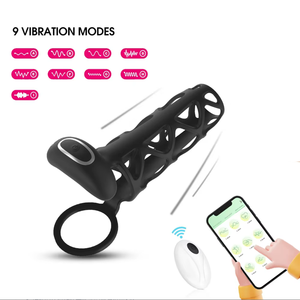 Anneau vibrant pour pénis, manchon pour pénis, retardateur d'éjaculation, vibrateur pour adultes - Product Image 6