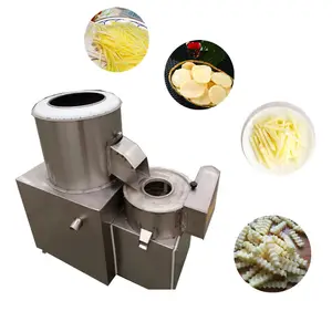 Affettatrice automatica per patatine fritte di alta qualità/taglierina per adesivi per dita di patate lavaggio peeling e affettatrice