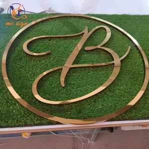 Tùy chỉnh thép không gỉ 3D ký thư cho công ty kinh doanh cửa hàng văn phòng - Product Image 2