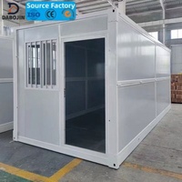 Maison conteneur préfabriquée détachable de 20 pieds, pliable, pour appartement extérieur
