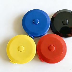 Cinta métrica retráctil de plástico de 12 mm con hoja de acero, bloqueo de botón y retorno automático, mini cinta métrica para ropa. - Product Image 3