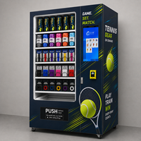 Système de paiement sans numéraire à écran tactile pour club intérieur, machine distributrice de balles de tennis et de bandes de poignée Pro Racquet Balls