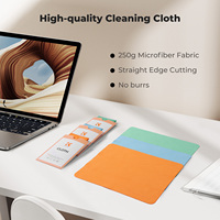 Chiffon de nettoyage pour lentilles K&F CONCEPT MC01, lavable et réutilisable, en microfibre haute densité, pour lunettes, objectifs d'appareil photo, nettoyage d'écrans