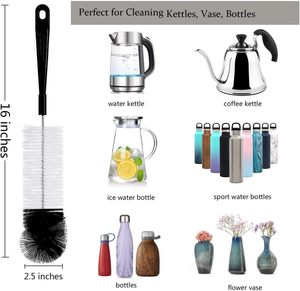 Juego de 8 Cepillos de Limpieza con Mango Largo para Bebés, Cepillo para Limpiar Botellas de Cerveza con Cuello Estrecho - Product Image 3