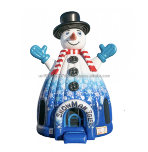 ¡Adorable gorila inflable gigante con temática de muñeco de nieve para el hogar y eventos comerciales diversión para todos! - Product Image 1