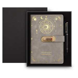 Xuyên biên giới vũ trụ hành tinh tưởng tượng A5 da in Sổ địa chỉ với khóa tùy chỉnh bán buôn - Product Image 5