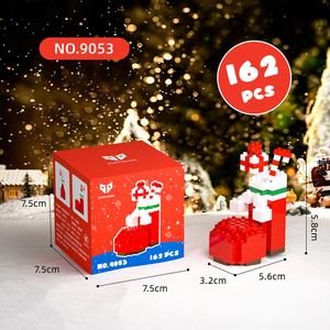 Bộ Khối Xếp Hình Ông Già Noel Trang Trí Giáng Sinh Khối Xếp Hình Nhỏ Khối Xếp Hình Cho Trẻ Em Đồ Chơi Tự Làm Quà Tặng Giáng Sinh - Product Image 6