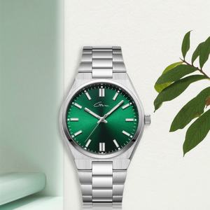 Relojes de Cuarzo de Acero Inoxidable Personalizados de Alta Calidad, Deportivos, de Lujo y Moda para Hombre, Resistentes al Agua 20mm, Diseña el Tuyo con Brillo - Product Image 2