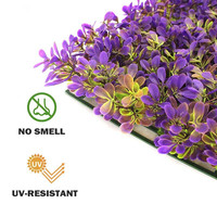 Ornements de jardin anti-UV écologiques résistants à l'eau de 50*50 cm, feuillage de haie à longue durée de vie, décoration de clôture en buis, plante artificielle
