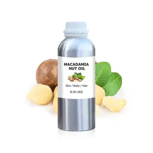 Macadamia Olie Fabriek Prijs Groothandel Massage Drager Spa Geconcentreerde Basisolie Bulk Oliën 1000Ml 1Kg Huidverzorging Voor Huidverzorging Lichaam