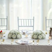 Bouquet de fleurs en soie, roses artificielles, centre de table, boule de fleurs pour réception de mariage, événement et décoration de la maison