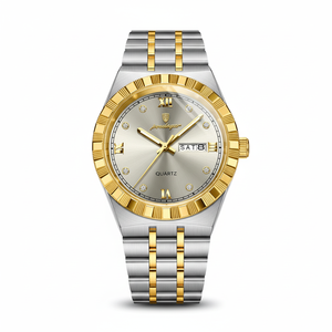 Vente chaude nouveau 872 mode luxe hommes montre en acier inoxydable montre-bracelet étanche lumineux montre à Quartz pour hommes Reloj - Product Image 1
