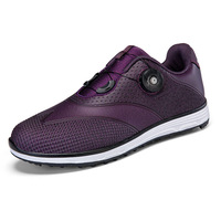 Chaussures de golf de loisirs en plein air, tige en cuir synthétique, semelle en caoutchouc, confortables, antidérapantes, résistantes à l'usure pour hommes et femmes