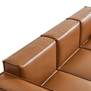 New Design Office Furniture Couch Living Room Leather Sofa Modern Sectional Sofa Synthetic Leather Office Sofas - Product Image 3