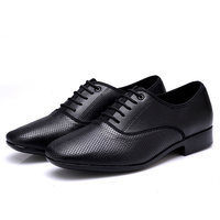 Zapatos de Baile Latino de Cuero Genuino para Hombre, Suela de Gamuza, Zapatos de Baile Moderno de Piel de Vaca para Hombre, Zapatos de Baile Cuadrado para Adultos