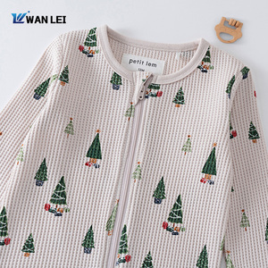 <span class=keywords><strong>Pyjama</strong></span> bébé en tricot côtelé très extensible, combinaison de nuit une pièce, combinaison douce pour nouveau-né, barboteuse élastique pour nourrisson - Product Image 2