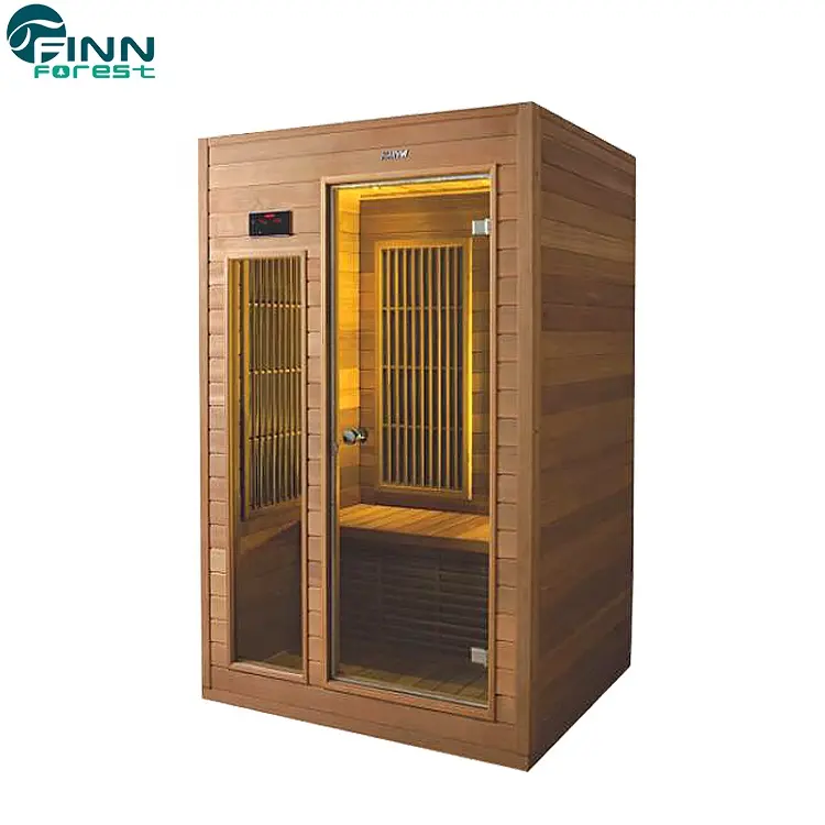 Prezzo di fabbrica rosso cedro sauna secca in legno sauna ad infrarossi 3 persona suna camera sauna