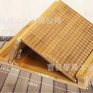 Planche d'étirement en bois pliable, pédale de fitness, masseur de mollets, appareil amincissant pour les jambes, en bois massif, portable - Product Image 5
