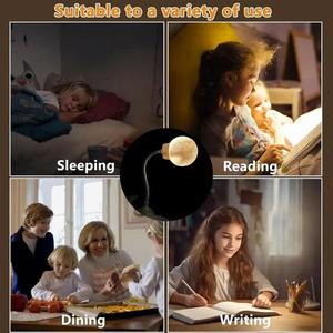 Lámpara Lunar LED, Luz Nocturna con Activación por Voz, 3 Temporizadores, 3 Colores Atenuables, Luz Decorativa Inteligente, Lámpara de Noche - Product Image 5