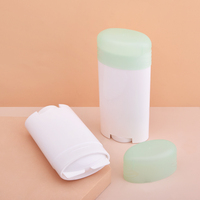 Contenant vide de luxe en plastique pour stick déodorant et crème, emballage cosmétique finition mate, recyclable, avec logo personnalisé, ouverture facile