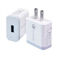 Adaptateur de charge rapide USB Type C 18W Quick Charge 3.0 avec prise EU/US pour ordinateur portable, appareil photo et écouteurs