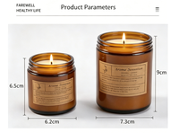 Bougie parfumée de luxe, bougies d'aromathérapie très parfumées pour la maison, senteurs d'Halloween et de Noël