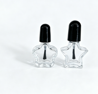 Flacon de vernis à ongles transparent de 10 ml, portable, rechargeable, avec bouchon à vis, compact et étanche, en verre, pour cosmétiques