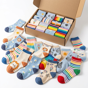 Lote de Liquidación de Calcetines para Niños al por Mayor, Estilos Surtidos Aleatorios, Stock Mixto, Excedente de Fábrica, Unisex, Directo de Fábrica - Product Image 1