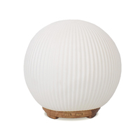 Diffuseur d'arôme électrique en céramique Walker, diffuseur d'huiles essentielles à ultrasons avec lumière LED, diffuseur en céramique en forme de boule
