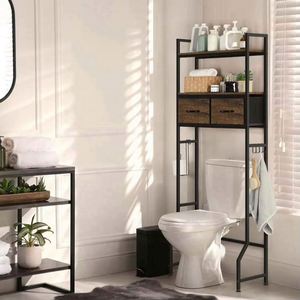 Space-Saving Bathroom <b>Storage</b> Bathroom Furniture Rack Modern Bathroom <b>Storage</b> Space-Saving Bathroom <b>Storage</b> Solid Wood - Product Image 4