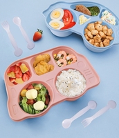 Boîte à bento de haute qualité, durable, étanche, 5 compartiments, boîte à lunch en plastique sans BPA, boîte à lunch bento en plastique